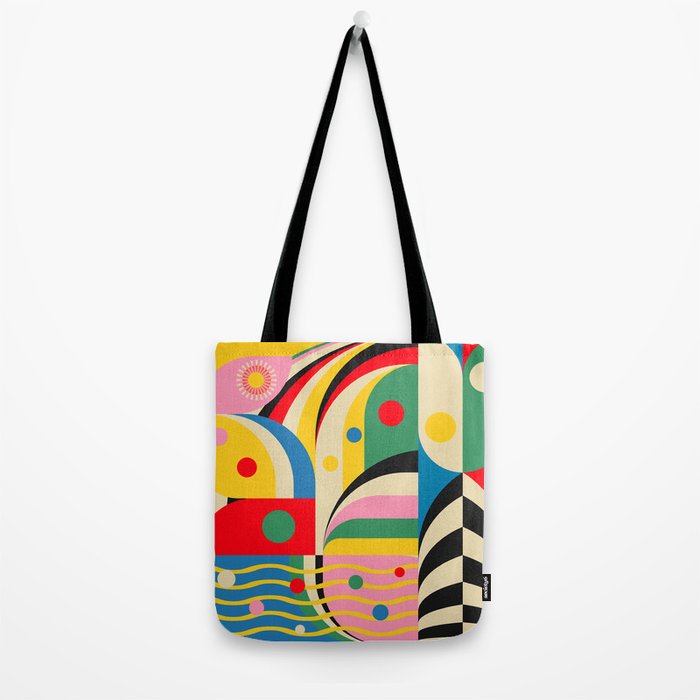 Barcelona Artists Inspired Abstract Geometry  Tote Bag Gallery Image 2