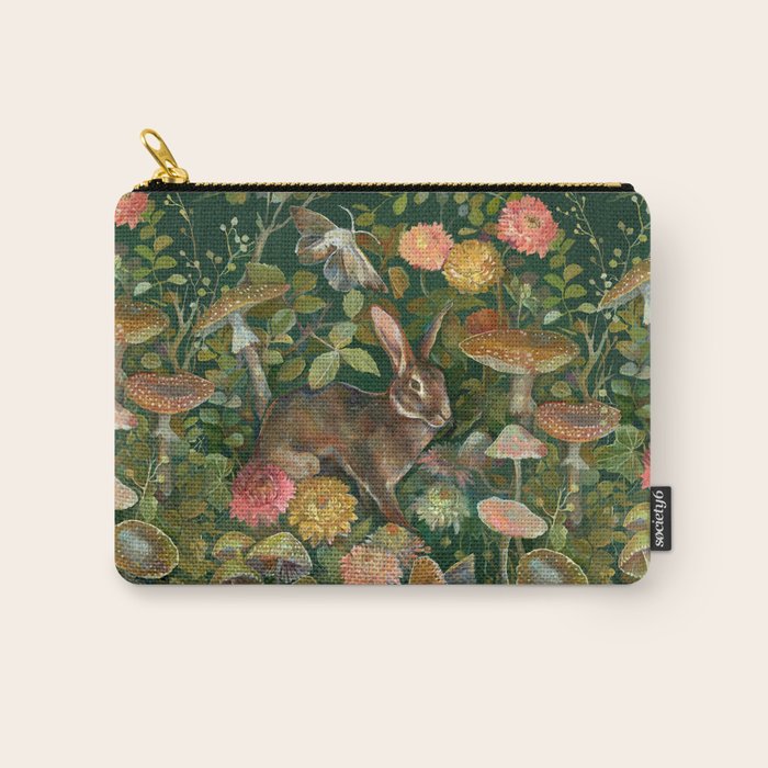 Zinnia Mushroom Garden Carry All Pouch Gallery Image 1