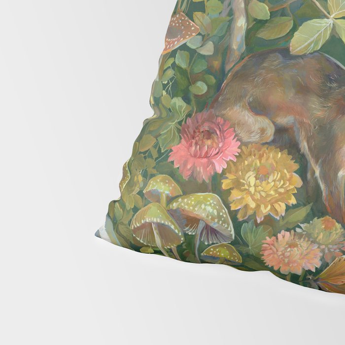 Zinnia Mushroom Garden Pillow Sham Gallery Image 4