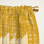 Southwestern Pattern 136 Yellow Window Curtain Gallery Image 2