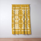 Southwestern Pattern 136 Yellow Window Curtain Gallery Image 3