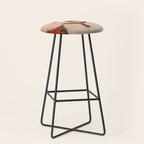 White Klimt Dog with Curly Hair Stool Gallery Image 1