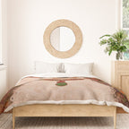 White Klimt Dog with Curly Hair Duvet Cover Gallery Image 3