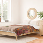 White Klimt Dog with Curly Hair Duvet Cover Gallery Image 2