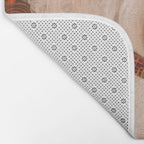 White Klimt Dog with Curly Hair Bath Mat Gallery Image 2