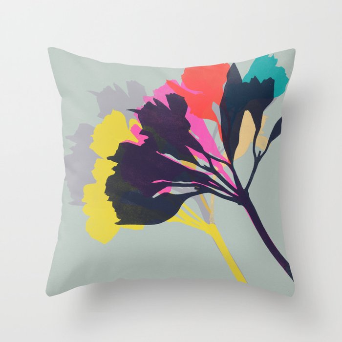 alstroemeria 6 Throw Pillow Gallery Image 1