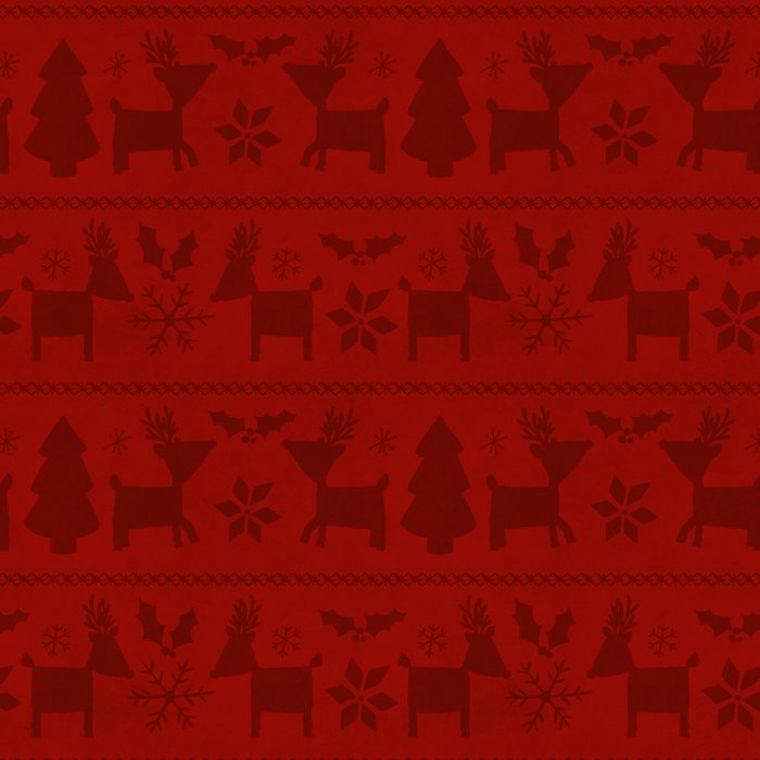 Red Reindeer Fair Isle Print, Red Holiday, Christmas Cheer, Red Christmas Sweater Coffee Mug Gallery Image 2