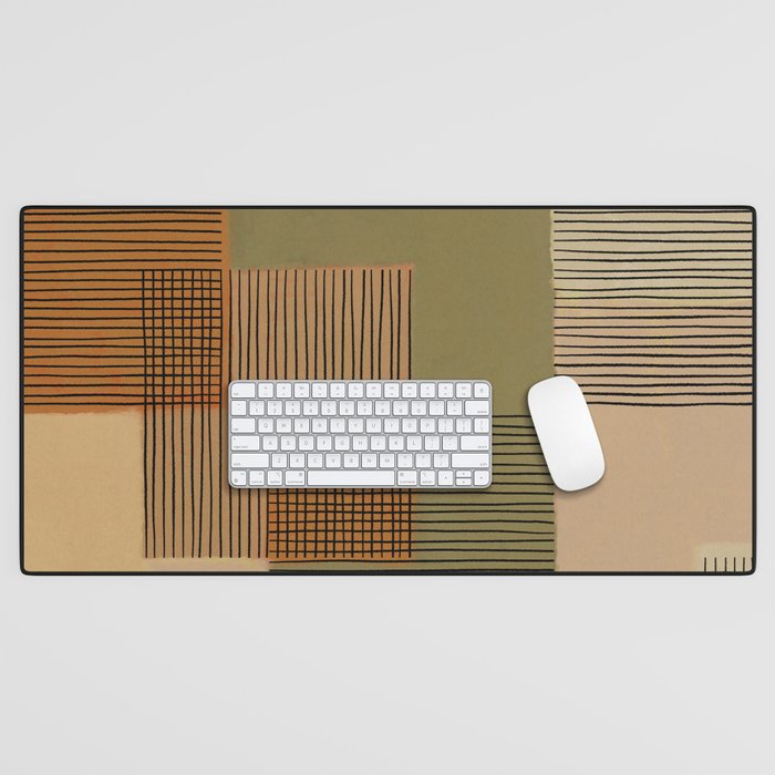 Geo Patchwork #3 Desk Mat Gallery Image 1