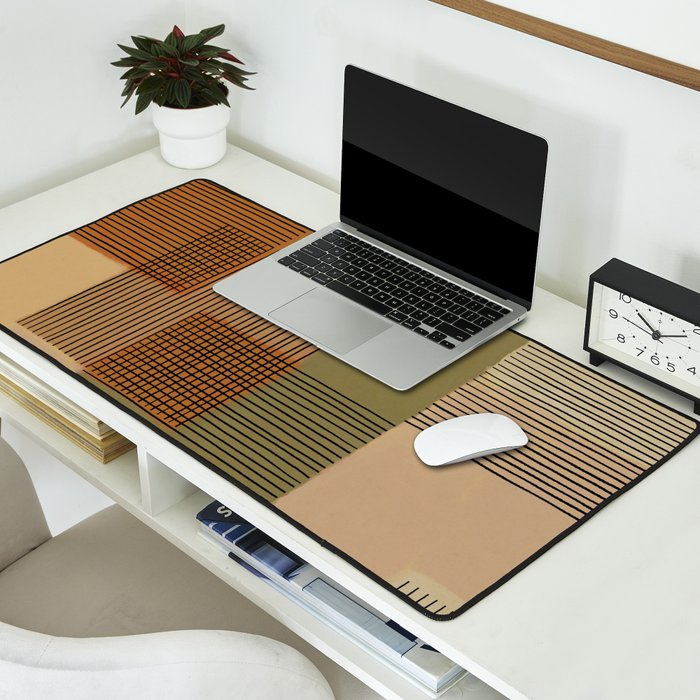 Geo Patchwork #3 Desk Mat Gallery Image 2