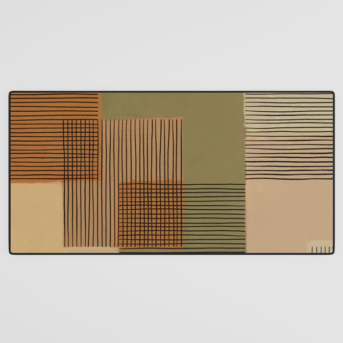 Geo Patchwork #3 Desk Mat Gallery Image 3