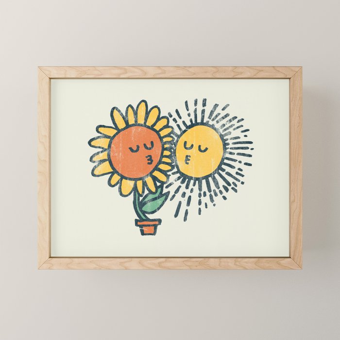 Sun Kissed sunflower Mini Art Print Gallery Image 1