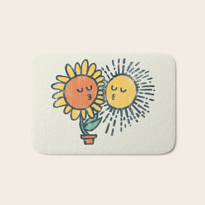 Sun Kissed sunflower Bath Mat Gallery Image 1