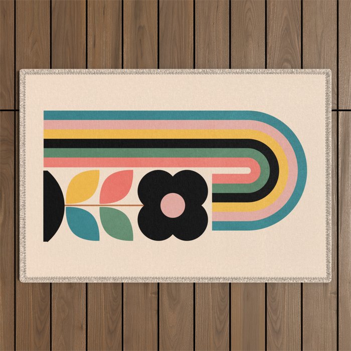 Rainbow Outdoor Rug Gallery Image 1