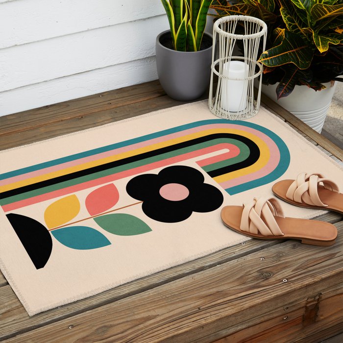 Rainbow Outdoor Rug Gallery Image 2