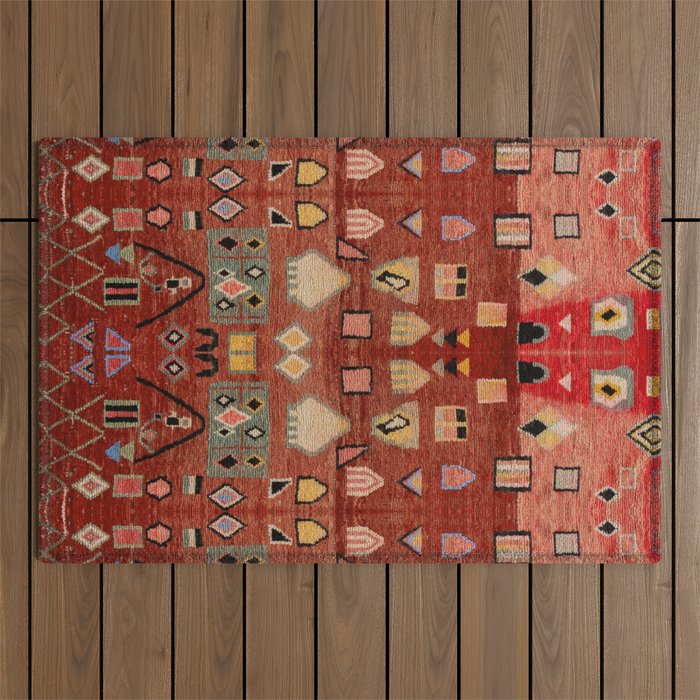 Heritage Moroccan Berber Style Design D9 Outdoor Rug Gallery Image 1