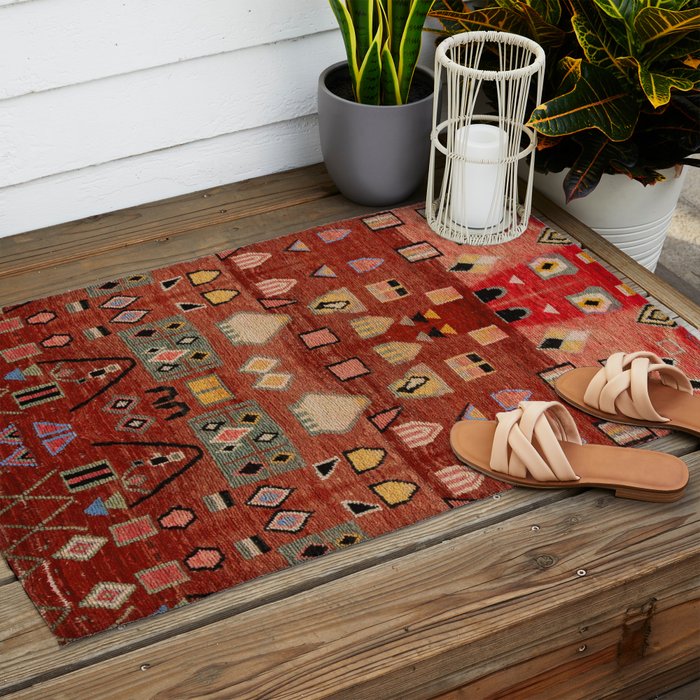 Heritage Moroccan Berber Style Design D9 Outdoor Rug Gallery Image 2