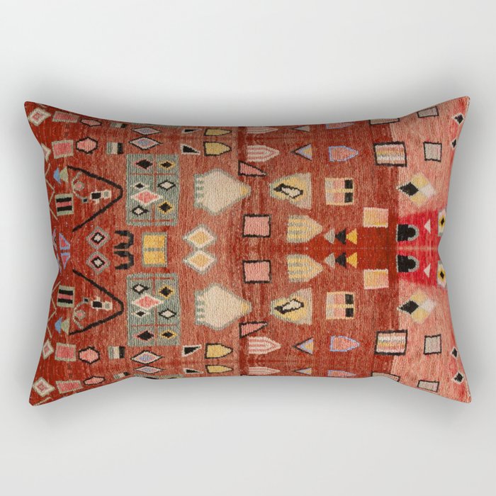 Heritage Moroccan Berber Style Design D9 Rectangular Pillow Gallery Image 2