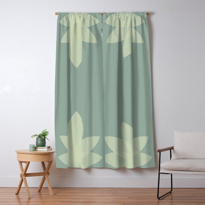 Lotus Flower Minimalism XIV Window Curtain Gallery Image 1