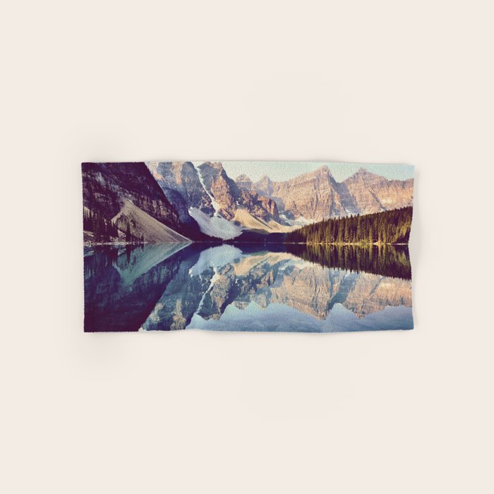 Moraine Lake Reflection Bath Towel Gallery Image 1