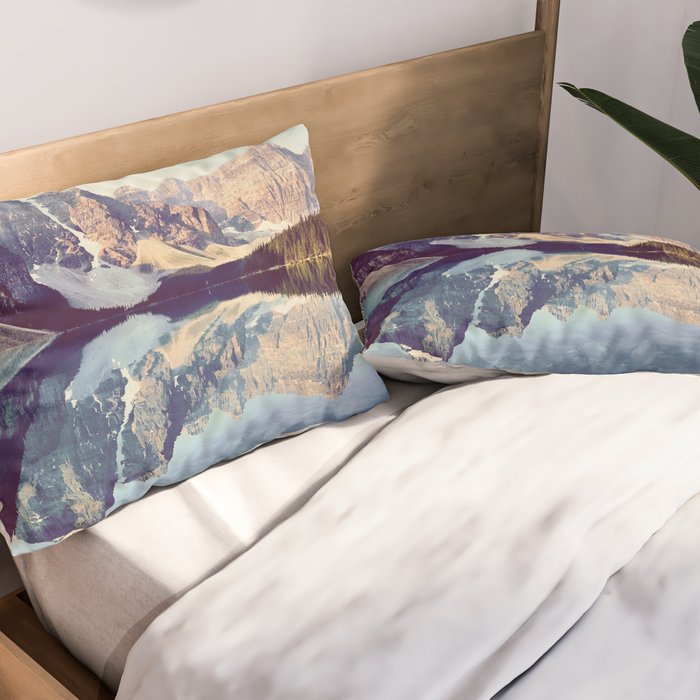 Moraine Lake Reflection Pillow Sham Gallery Image 2