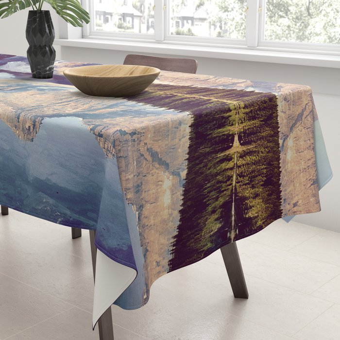 Moraine Lake Reflection Tablecloth Gallery Image 3