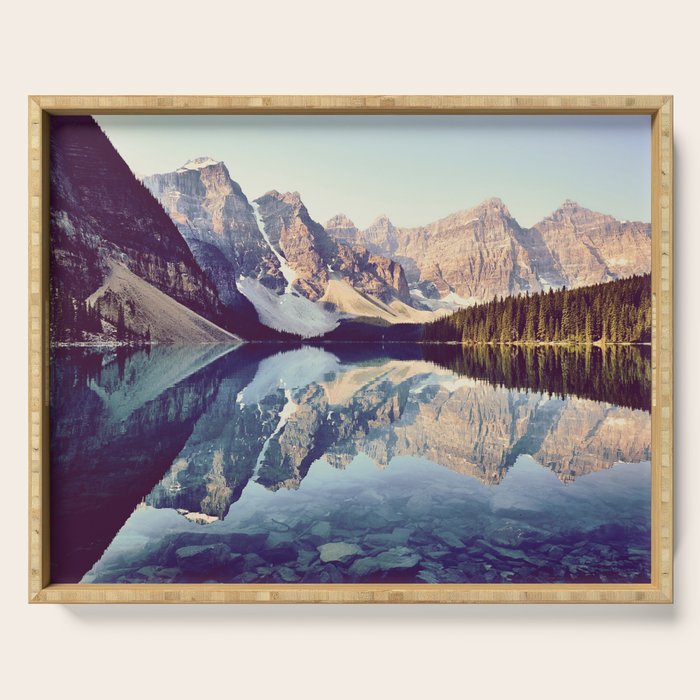 Moraine Lake Reflection Serving Tray Gallery Image 1