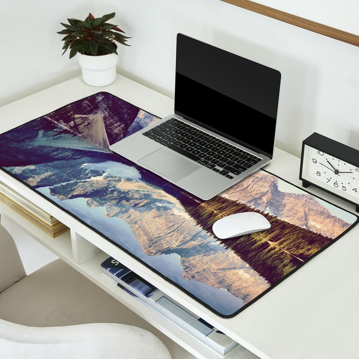 Moraine Lake Reflection Desk Mat Gallery Image 2