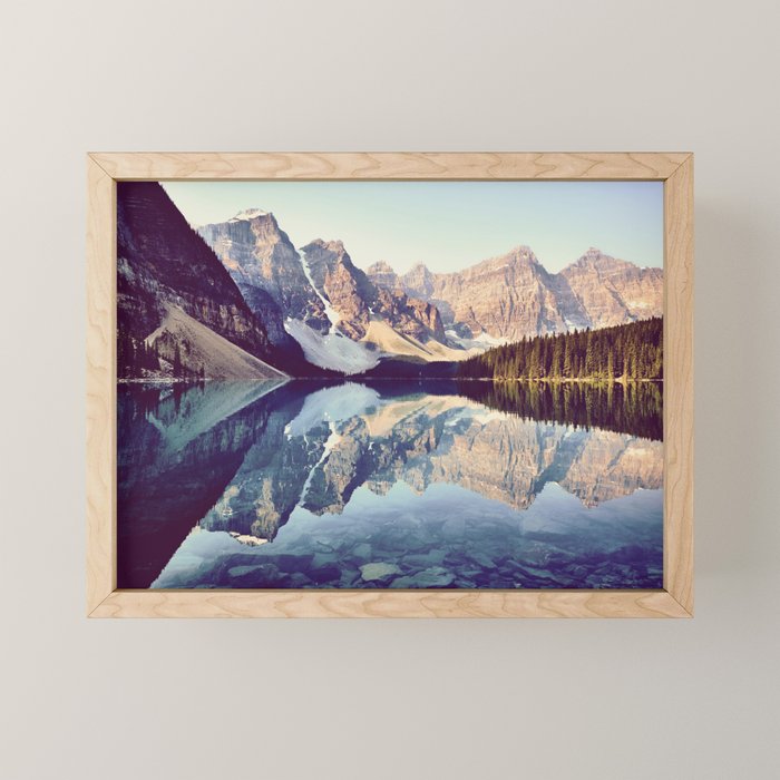 Moraine Lake Reflection Mini Art Print Gallery Image 1