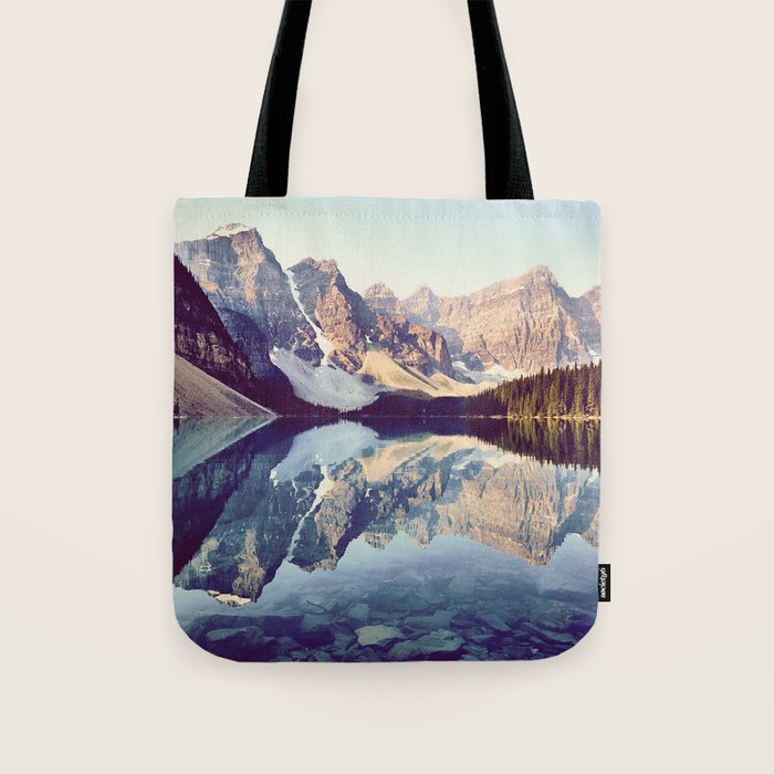 Moraine Lake Reflection Tote Bag Gallery Image 1