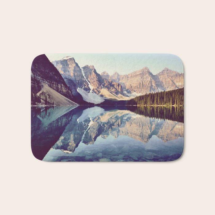 Moraine Lake Reflection Bath Mat Gallery Image 1