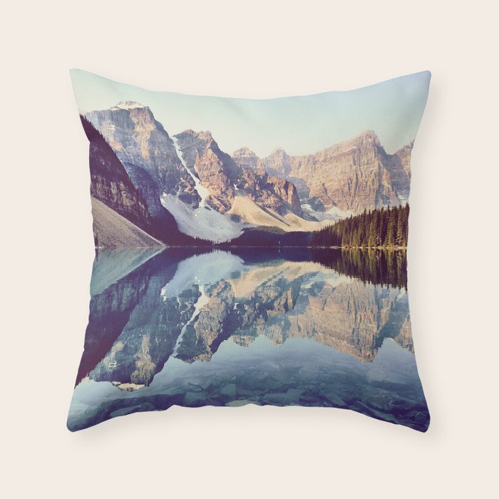 Moraine Lake Reflection Throw Pillow Gallery Image 6