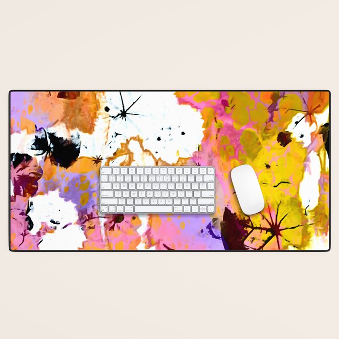 Wildflower Light Desk Mat Gallery Image 1