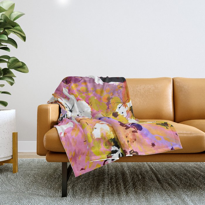 Wildflower Light Throw Blanket Gallery Image 1