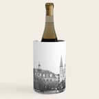 Jackson Square New Orleans Black and White Photography Wine Chiller Gallery Image 2