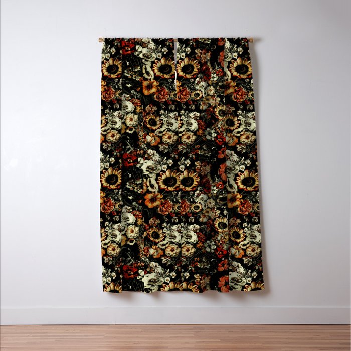 Winter Night Garden Window Curtain Gallery Image 3