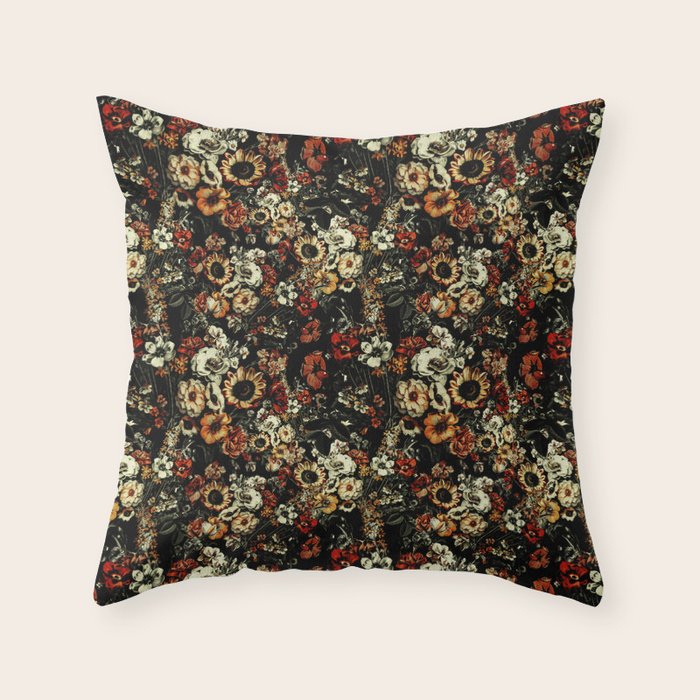 Winter Night Garden Throw Pillow Gallery Image 6