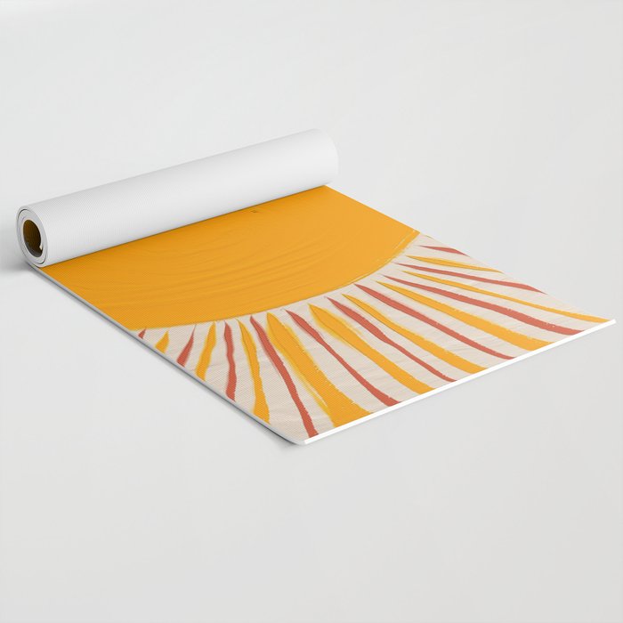 Retro Sunrise Yoga Mat Gallery Image 2