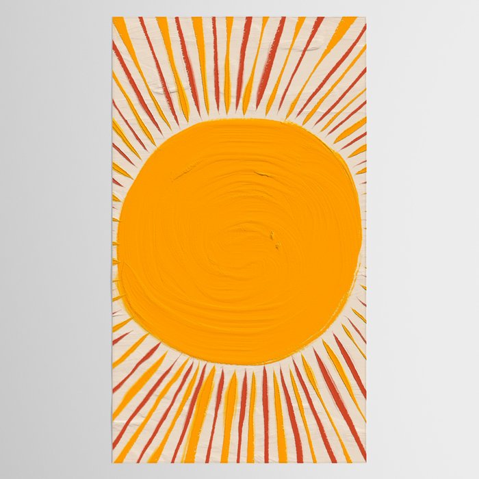 Retro Sunrise Tablecloth Gallery Image 2