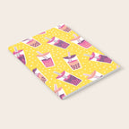 Bubble Tea Boba Pattern Notebook Gallery Image 2