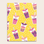 Bubble Tea Boba Pattern Notebook Gallery Image 4