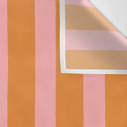 Simple Stripes Pattern - Pink Orange Wall Tapestry Gallery Image 3