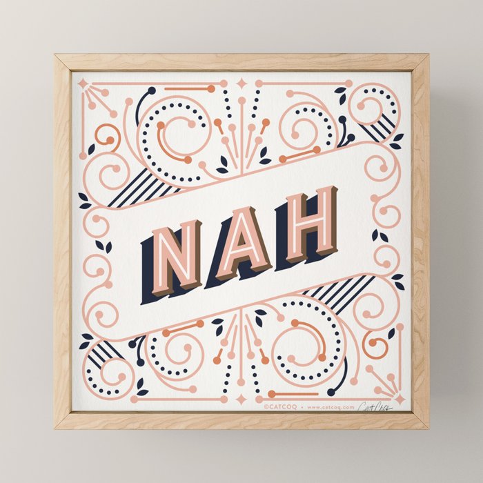 Nah - Peach Palette Mini Art Print Gallery Image 1