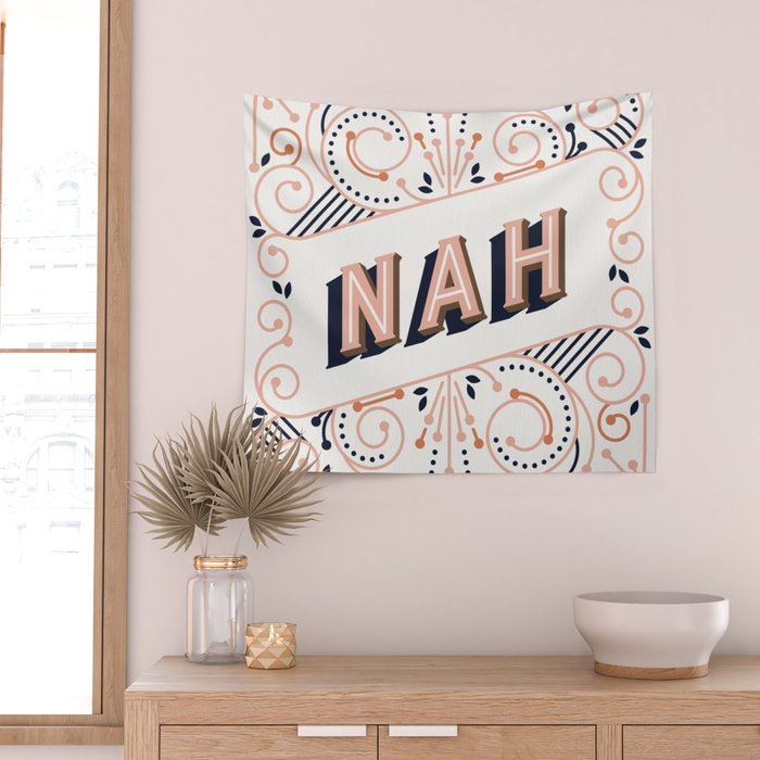 Nah - Peach Palette Wall Tapestry Gallery Image 2