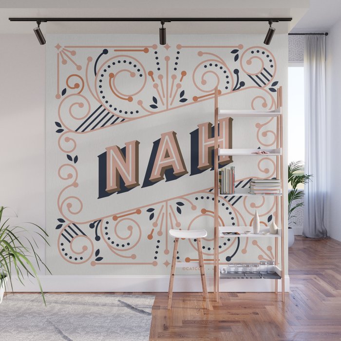 Nah - Peach Palette Wall Mural Gallery Image 1