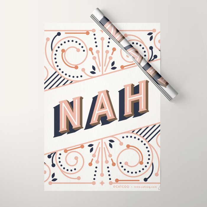Nah - Peach Palette Wrapping Paper Gallery Image 1