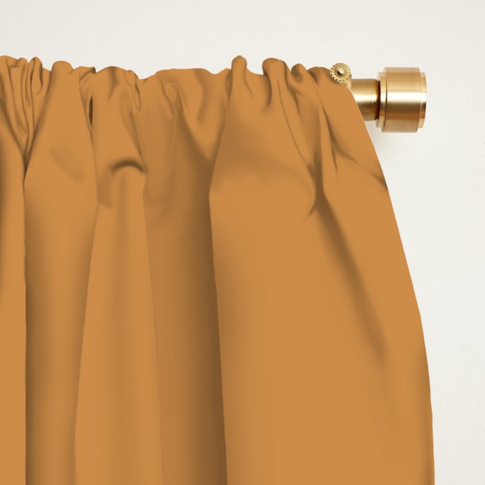 Desert Sands: Camel Skin Hue and Leather Style Window Curtain Gallery Image 2