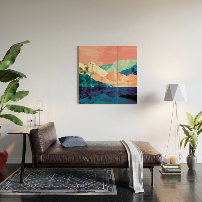 Blue waters Wood Wall Art Gallery Image 2