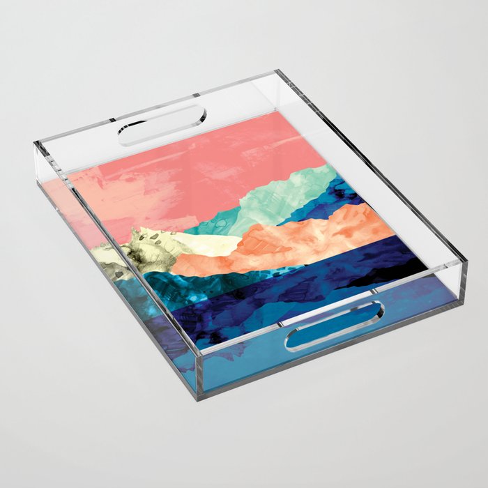 Blue waters Acrylic Tray Gallery Image 1
