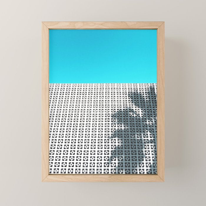 Parker Palm Springs with Palm Tree Shadow Mini Art Print