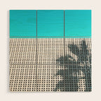 Parker Palm Springs with Palm Tree Shadow Wood Wall Art Gallery Image 1